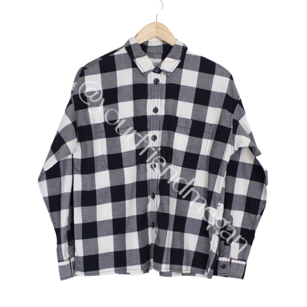 Madewell Shirt Jacket Shacket in Buffalo Plaid - Picture 3 of 10
